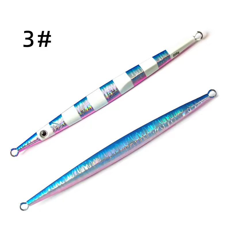 MeARi metal lure — blue back powder belly unilateral luminous strip color