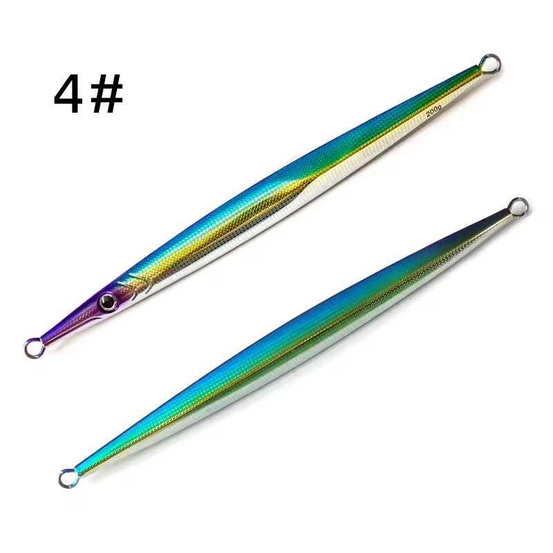 MeARi metal lure — blue back yellow body silver belly color