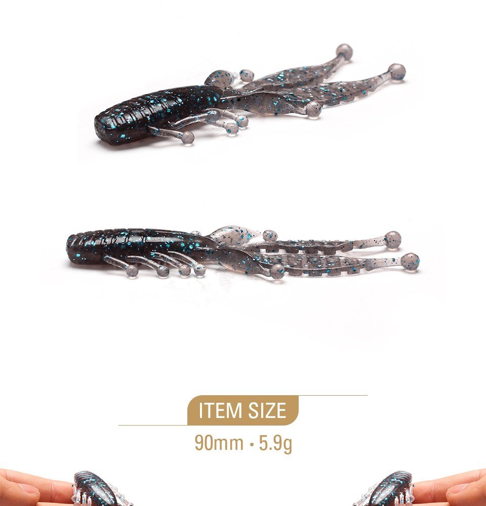 MeARi CRAW90 Soft Craw Bait construction detail 1