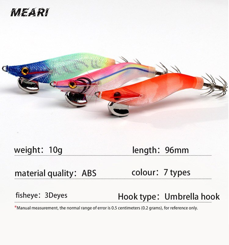 MeARi EGI 2.2 Squid Jig supplied specification reference