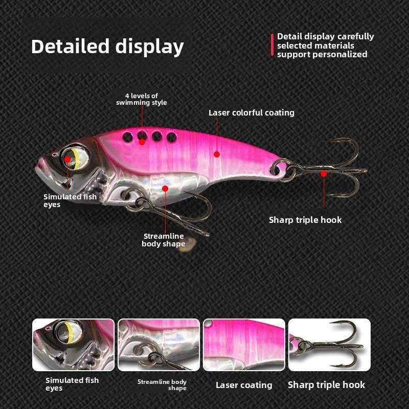 MeARi Multi-Hole Vibration Blade Bait construction detail 1