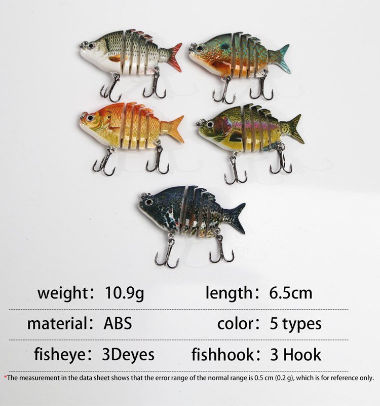 MeARi Tilapia-Profile Jointed Swimbait supplied specification reference